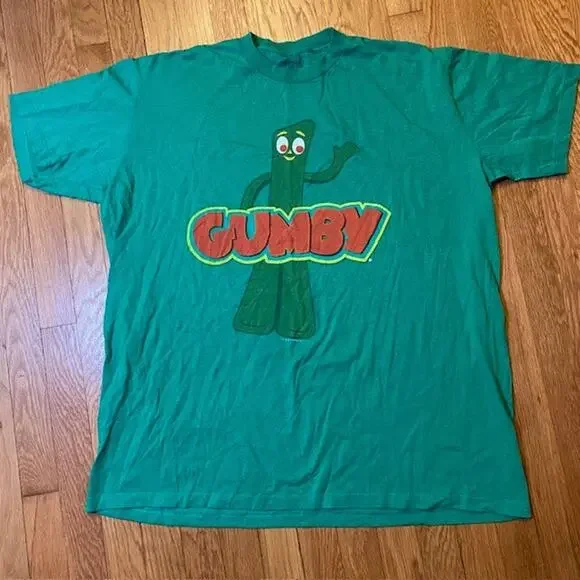 Vintage Gumby Mens Size XXL 2010 Prema Toy Green Tee Tshirt Excellent Condition - Picture 1 of 8